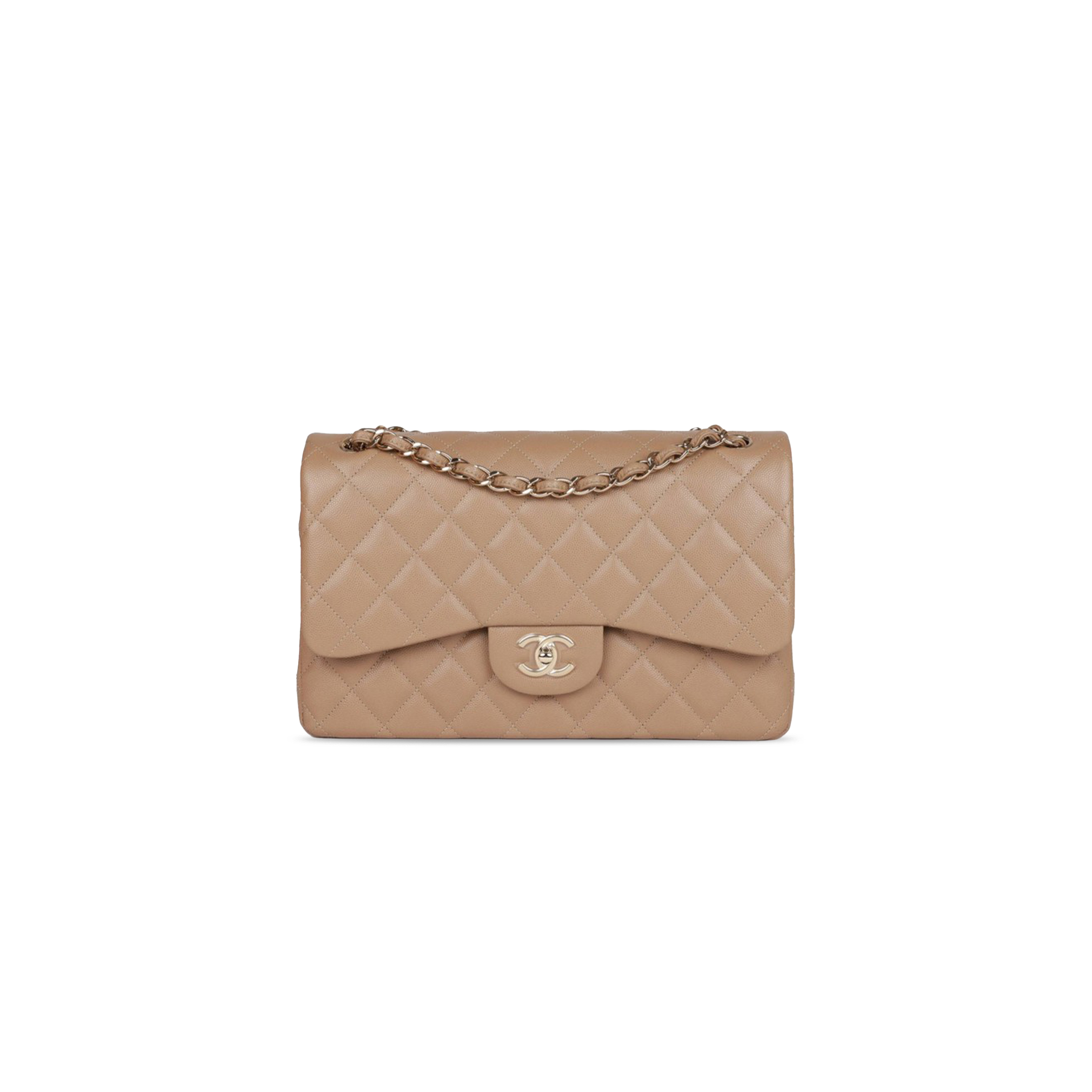 CHANEL CAVIAR QUILTED JUMBO CLASSIC DOUBLE FLAP 1152204 (30*20*10cm)